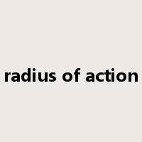 radius of action是什么意思