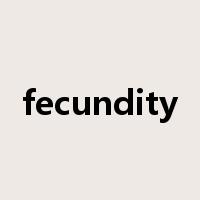fecundity是什么意思
