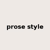 prose style是什么意思