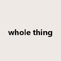 whole thing是什么意思