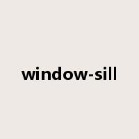 window-sill是什么意思