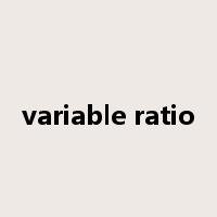 variable ratio是什么意思