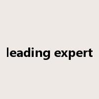 leading expert是什么意思
