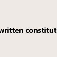unwritten constitution是什么意思