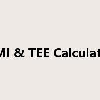 BMI & TEE Calculator是什么意思
