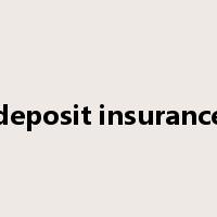 deposit insurance是什么意思