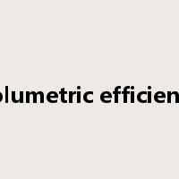 volumetric efficiency是什么意思