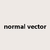 normal vector是什么意思