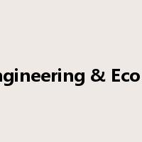 Civil engineering & Economics是什么意思