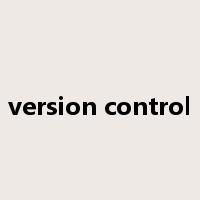 version control是什么意思