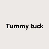 Tummy tuck是什么意思