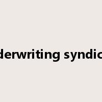underwriting syndicate是什么意思