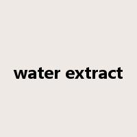 water extract是什么意思