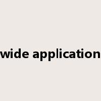 wide application是什么意思
