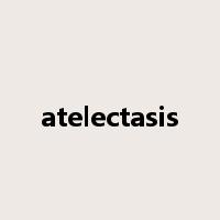 atelectasis是什么意思