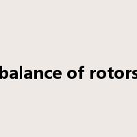 balance of rotors是什么意思