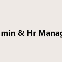 Admin & Hr Manager是什么意思