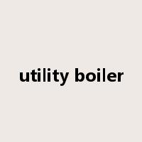 utility boiler是什么意思