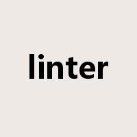 linter是什么意思