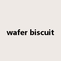 wafer biscuit是什么意思
