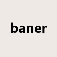 baner是什么意思