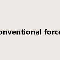 conventional forces是什么意思