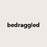 bedraggled是什么意思