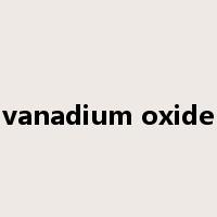 vanadium oxide是什么意思