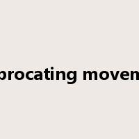 reciprocating movement是什么意思