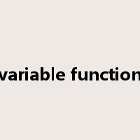 variable function是什么意思