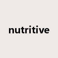 nutritive是什么意思