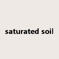 saturated soil是什么意思