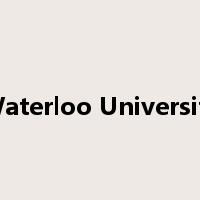 Waterloo University是什么意思