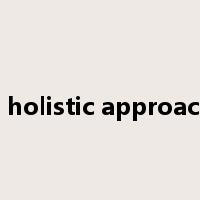 a holistic approach是什么意思
