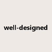 well-designed是什么意思