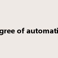 degree of automation是什么意思