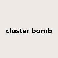 cluster bomb是什么意思