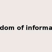 freedom of information是什么意思