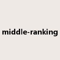 middle-ranking是什么意思