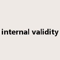 internal validity是什么意思