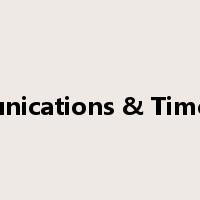 Communications & Time Zones是什么意思