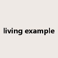 living example是什么意思