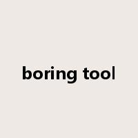 boring tool是什么意思