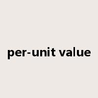per-unit value是什么意思
