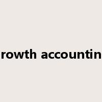 growth accounting是什么意思