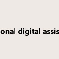 personal digital assistant是什么意思