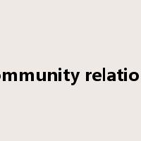community relations是什么意思