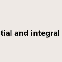 differential and integral calculus是什么意思