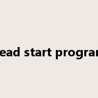 head start program是什么意思