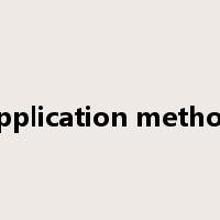 application method是什么意思